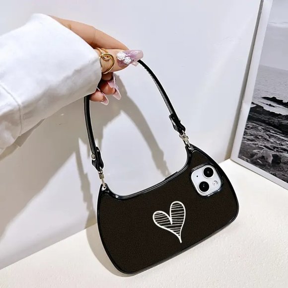 NWT Black Handbag Design Phone Protective Case For IPhone14 - Picture 2 of 3